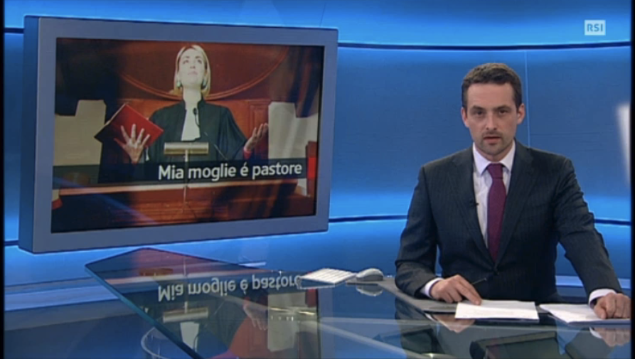 Article de presse et média : RSI Telejournal du 8 mai 2015 - Ma femme est pasteure